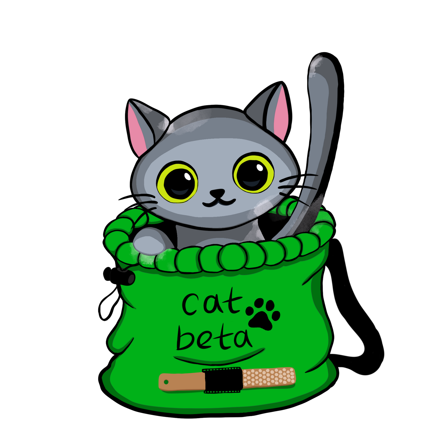 Cat Beta Sticker