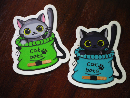 Cat Beta Sticker